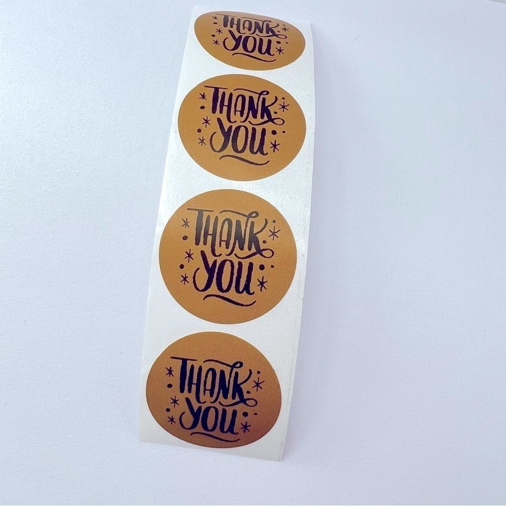 Thank you stickers for poshmark sellers | shipping supplies 1 in round NWT - Picture 4 of 5